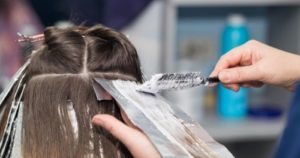Hair Bleach with Aluminum Foil